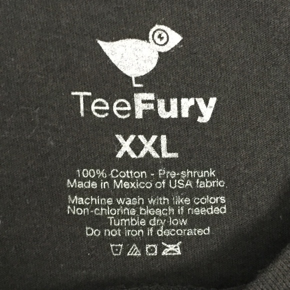 Tee Fury Nightmare Before Christmas Graphic Tee Sz XXL Black Cotton T Shirt - Picture 4 of 7